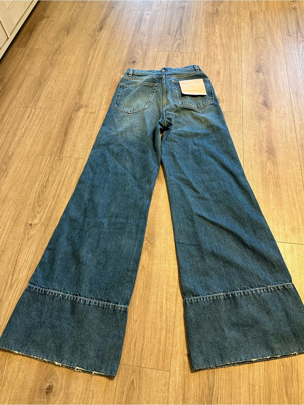 Reformation Penney Wide-Leg High-Rise Women’s Jeans in Medium Blue Size 26 - Picture 6 of 8